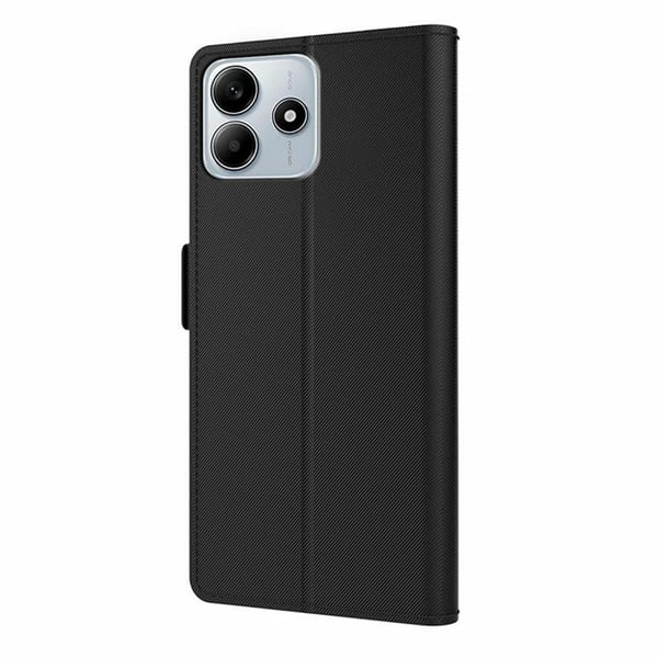 Telefonetui med sminkespeil og glatt design for Xiaomi Redmi Note 14 5G - Svart