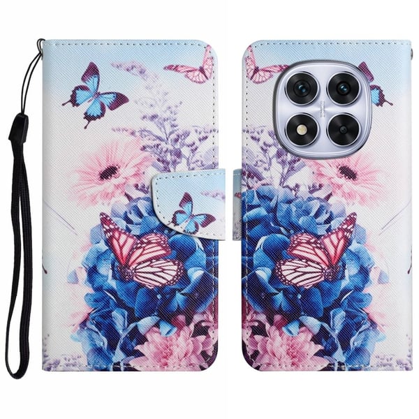 Wonderland Xiaomi Redmi Note 14 Pro 5G / Xiaomi Redmi Note 14 Pro Plus 5G flip etui - Lilla Sommerfugl