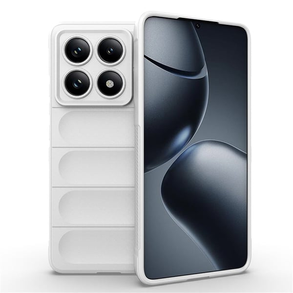 Deksel med mykt grep for Xiaomi 14T Pro - Hvit