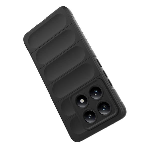 Mjukt greppformat Xiaomi Redmi Note 14 Pro 5G skal - Mörkgrå