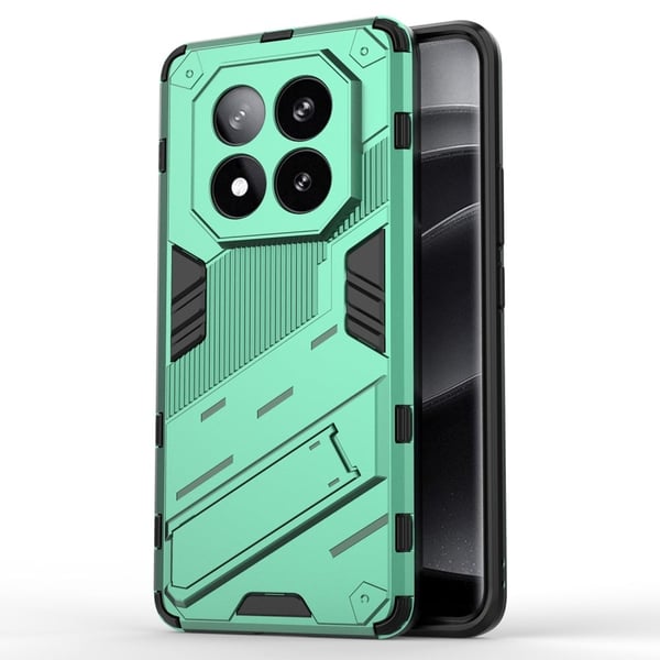 Støtsikkert hybriddeksel med et moderne preg for Xiaomi Redmi Note 14 Pro Plus 5G - Grønn