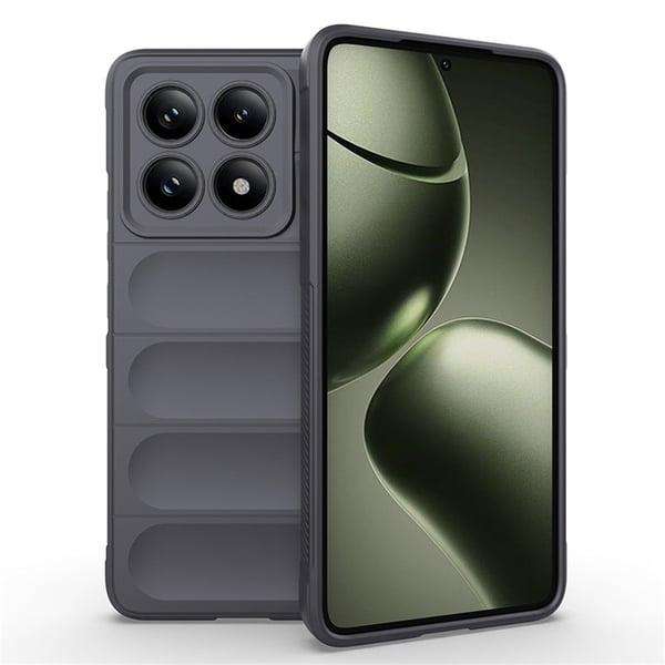 Mjukt greppformat Xiaomi 14T skal - Mörkgrå