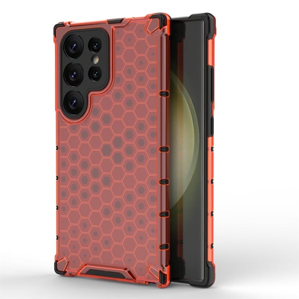 Bofink Honeycomb Samsung Galaxy S25 Ultra cover - Rød Bofink Honeycomb Samsung Galaxy S25 Ultra cover - Rød