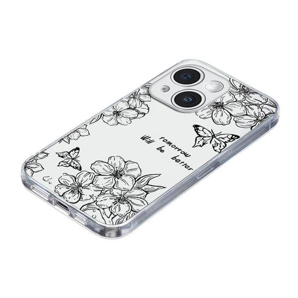 Vibe iPhone 15 -kansi - Perhonen Kukka