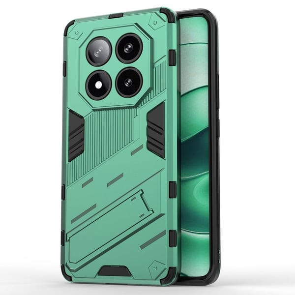 Støtsikkert hybriddeksel med et moderne preg for Xiaomi Redmi Note 14 Pro 5G - Grønn