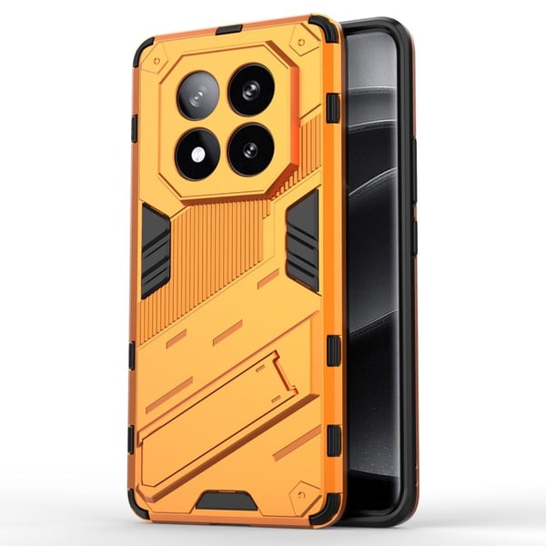 Støtsikkert hybriddeksel med et moderne preg for Xiaomi Redmi Note 14 Pro Plus 5G - Oransje