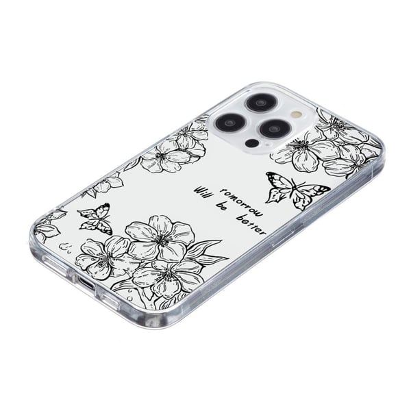 Vibe iPhone 15 Pro deksel - Sommerfuglblomst
