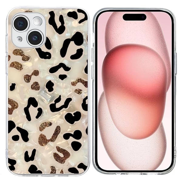 Vibe iPhone 15 skal - Leopardtryck