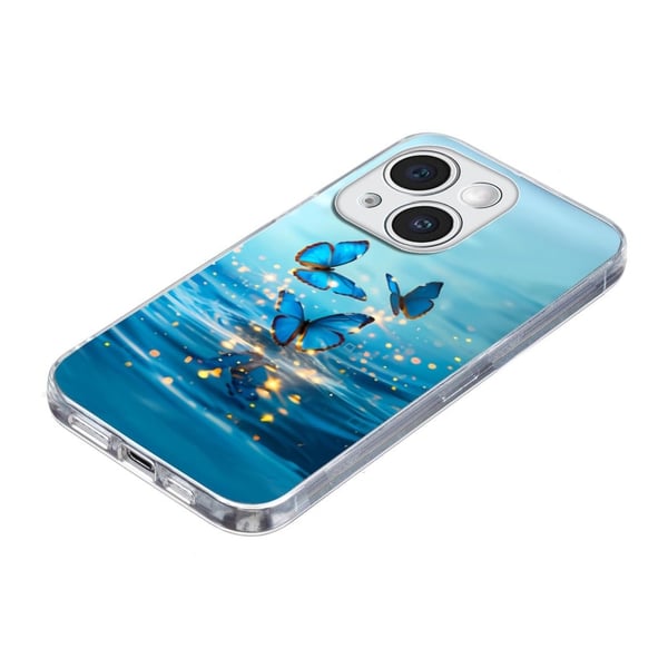 Vibe iPhone 15 -kansi - Sininen Perhonen