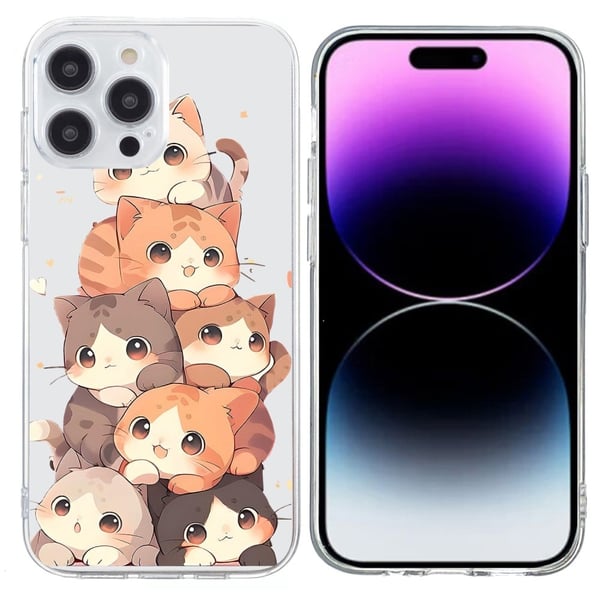 Vibe iPhone 15 Pro deksel - Flere Kattunger