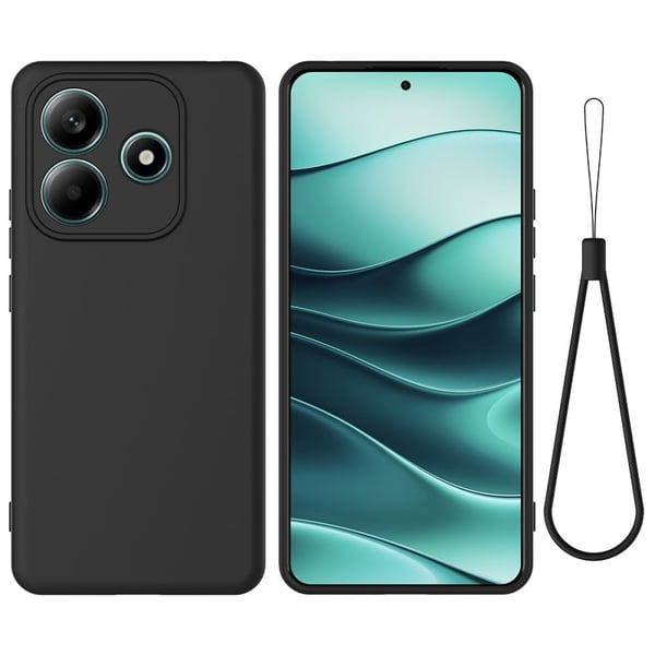 Matte Liquid Xiaomi Redmi Note 14 5G silikone cover - Sort