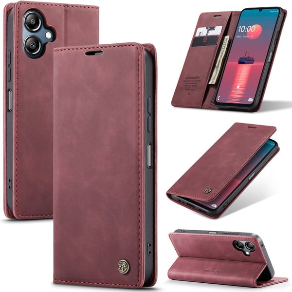 CaseMe Samsung Galaxy A06 vintage-etui - Rød