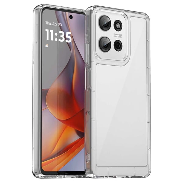 Motorola Moto G75 smart akryldeksel - Gjennomsiktig
