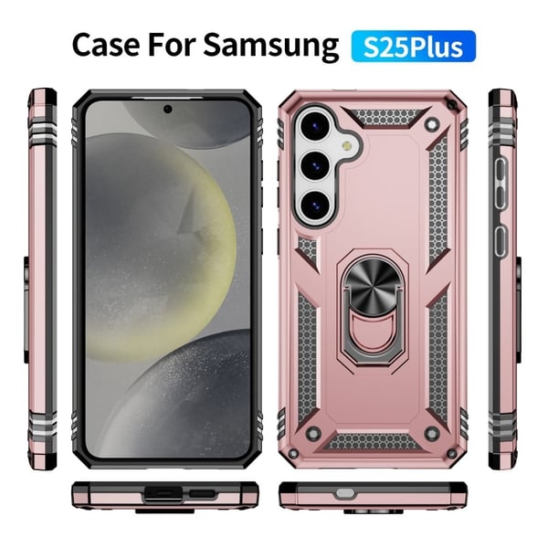 Bofink Combat Samsung Galaxy S25 Plus deksel - Rose Gull