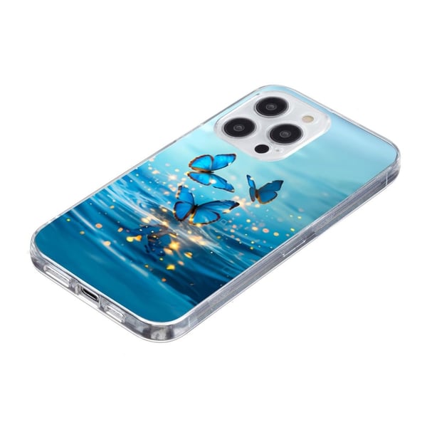 Vibe iPhone 15 Pro deksel - Blå Sommerfugl