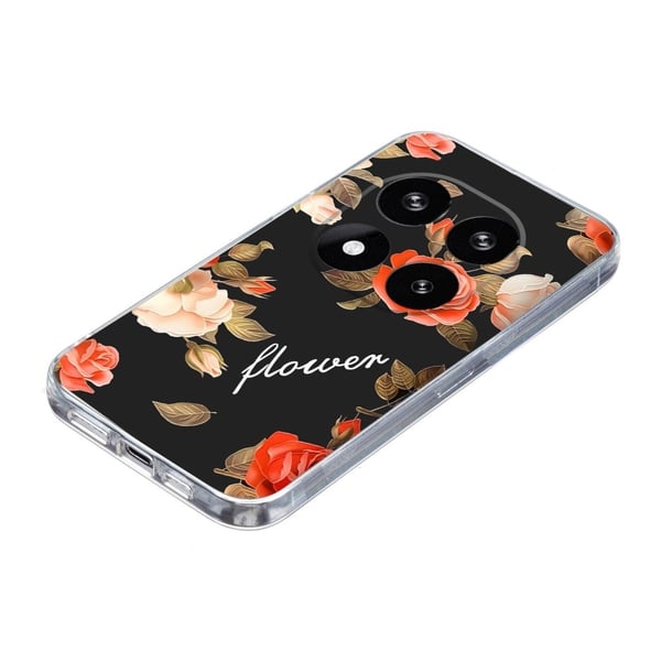 Vibe Xiaomi Redmi Note 14 Pro Plus 5G deksel - Svart Bakgrunn Blomster