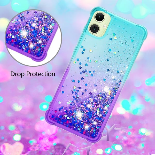 Princess Samsung Galaxy A06 deksel - Himmelblå + Lilla