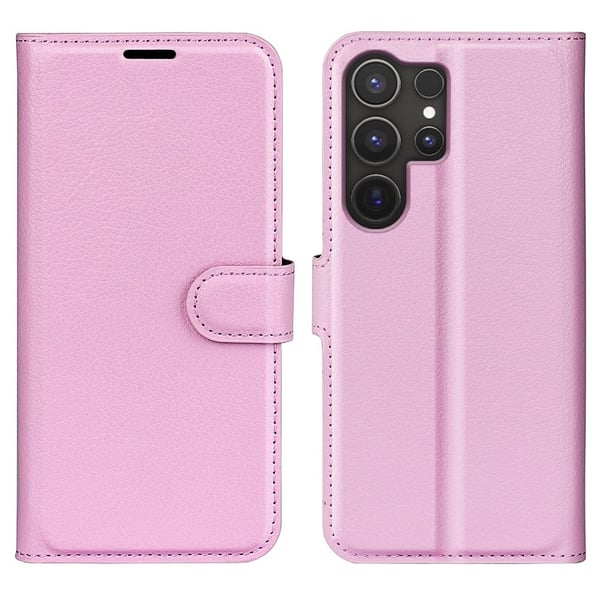 Classic Samsung Galaxy S25 Ultra flip etui - Rosa