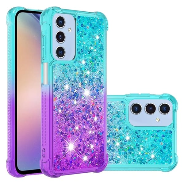 Princess Samsung Galaxy A16 deksel - Himmelblå + Lilla