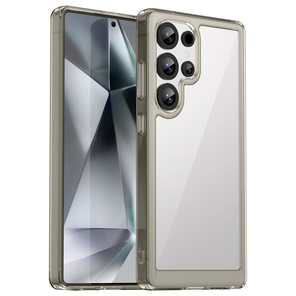 Samsung Galaxy S25 Ultra smart akryldeksel - Gjennomsiktig Grå