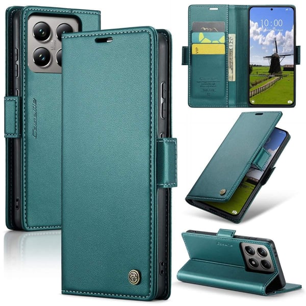 CaseMe Xiaomi 14T Pro glatt etui - Grønn