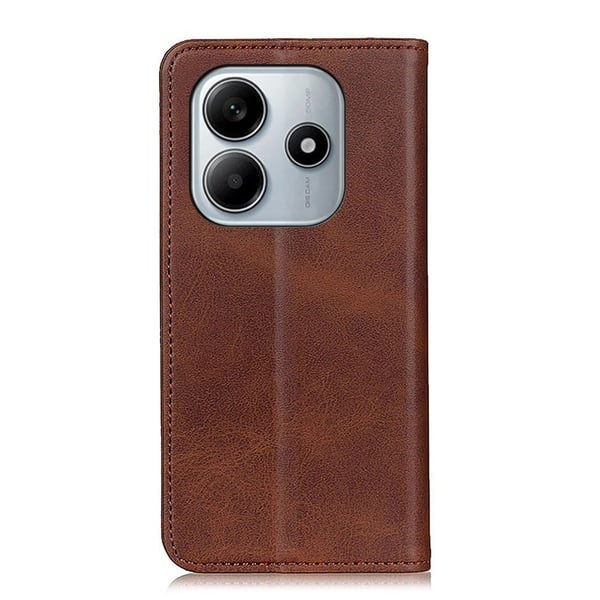 Xiaomi Redmi Note 14 5G læderetui med pung - Kaffe