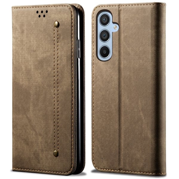 Jeans Samsung Galaxy A36 flip etui - Khaki