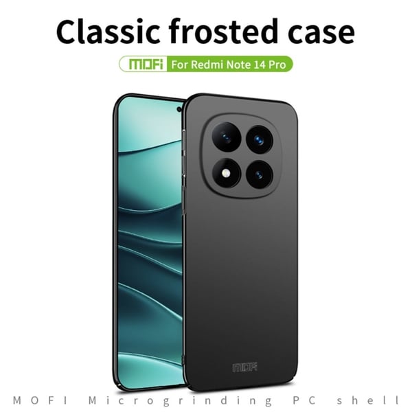MOFI Xiaomi Redmi Note 14 Pro 5G slim shield kotelot - Punainen