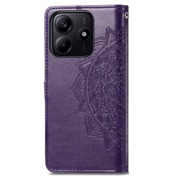 Mandala Xiaomi Redmi Note 14 5G læderetui - Lilla
