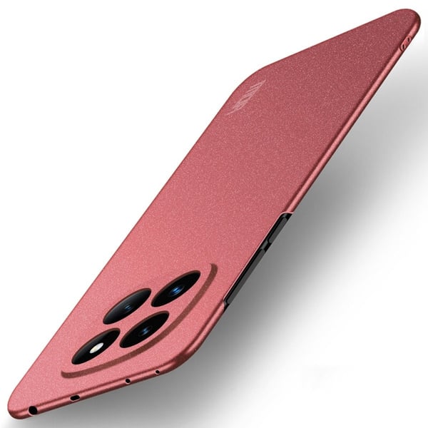 MOFI Xiaomi Redmi Note 14 Pro 5G slim shield kotelot - Punainen