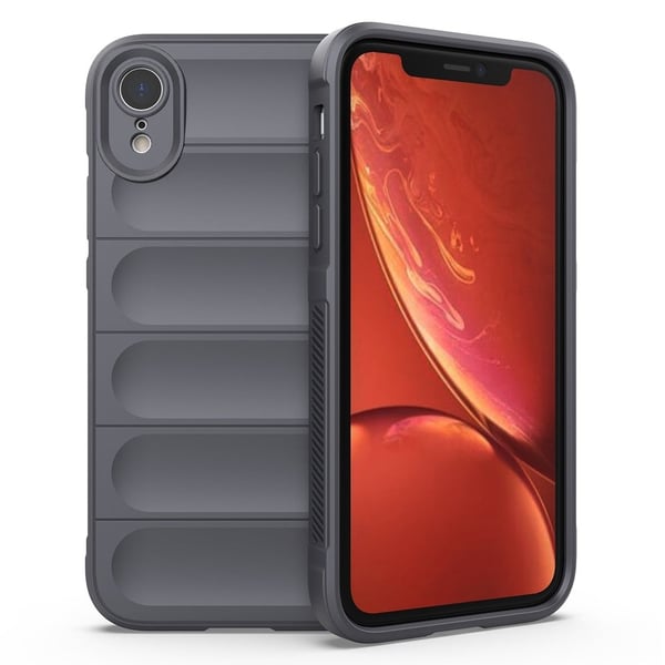 Deksel med mykt grep for iPhone Xr - Mørkegrå