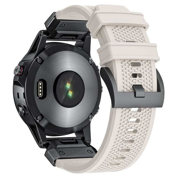 22 mm gummirem Garmin Fenix 8 47 mm / Fenix E 47 mm / Quatix 7 Pro Universal Watch Band - Stjernelys