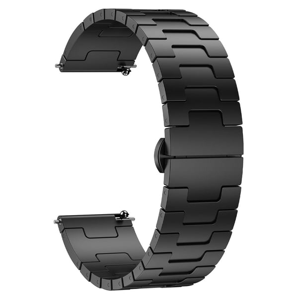 Huawei Watch GT 5 Pro / 5 / 4 46mm / Samsung Galaxy Watch3 45mm Udskiftningsrem 22mm Metal Watch Band - Sort