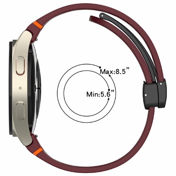 Silikonarmbånd Samsung Galaxy Watch7 / Watch6 / Watch6 Classic / Watch 5 / Watch 5 Pro / Watch4 / Watch4 Classic / Watch FE Pustende sportsarmbånd - M