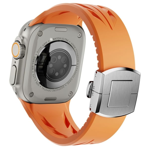 Silikonbånd Apple Watch Series 10 46mm / Ultra 2 Ultra 49mm / 9 8 7 45mm / SE (2023) SE (2022) SE 6 5 4 44mm / 3 2 1 42mm Butterfly Clasp Håndleddsrem Silikonbånd Apple Watch Series 10 46mm / Ultra 2 Ultra 49mm / 9 8 7 45mm / SE (2023) SE (2022) SE 6 5 4 44mm / 3 2 1 42mm Butterfly Clasp Håndleddsrem