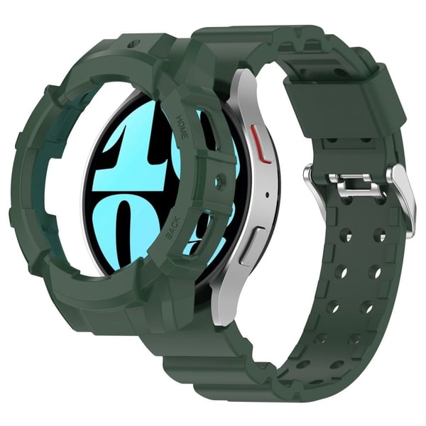 Samsung Galaxy Watch7 44mm Silikonarmbånd med urkasse - Grønn