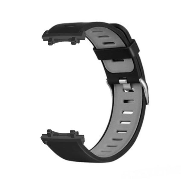 Silikonarmband för sportklocka Huami Amazfit T-Rex 3 Klockarmband med metallkontakter - Svart / Grå