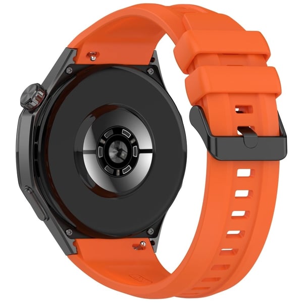 Huawei Watch GT 5 Pro 46mm Liquid Silicone Watch Band Pustende Sport Erstatningsrem - Oransje