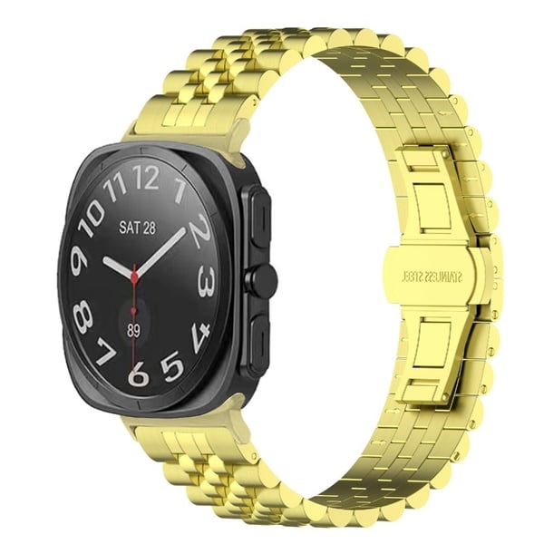 Samsung Galaxy Watch Ultra 47 mm klokkerem i rustfritt stål med verktøy for fjerning av remmen - Gull