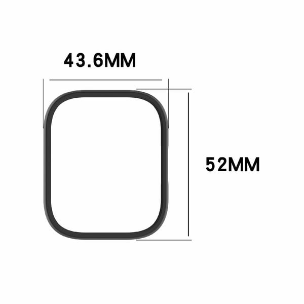 Xiaomi Redmi Watch 5 Active Beskyttende deksel Hollow-Out PC Watch Frame Case - Gjennomsiktig