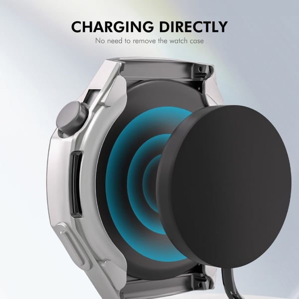 Huawei Watch GT 5 Pro 42mm ENKAY Hat-Prince TPU Watch Case Galvaniseringsklokkedeksel med skjermbeskytter - Mørkeblå