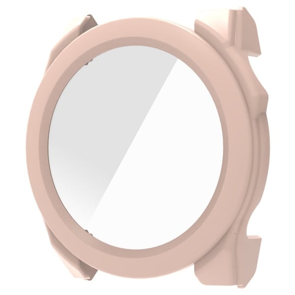 Garmin Fenix 8 47 mm PC-deksel Klokkerammeveske med skjermfilm i herdet glass - Rosa Garmin Fenix 8 47 mm PC-deksel Klokkerammeveske med skjermfilm i herdet glass - Rosa