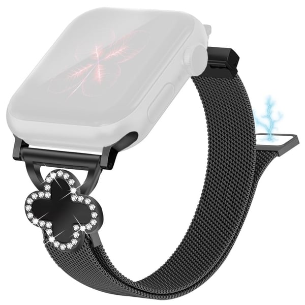 Milanese Band Apple Watch Series 10 46mm / Ultra 2 Ultra 49mm / Series 9 8 7 45mm / SE (2023) SE (2022) SE 6 5 4 44mm / 3 2 1 42mm Klockarmband med Cl