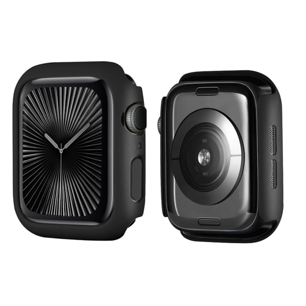Apple Watch Series 10 42 mm ENKAY HAT PRINCE Ensfarget PC-klokkeveske med støtsikkert deksel - Svart