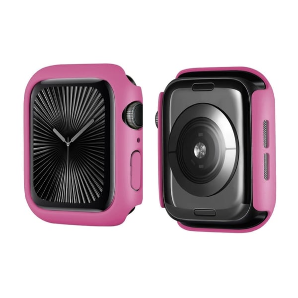 Apple Watch Series 10 42 mm ENKAY HAT PRINCE Ensfarget PC-klokkeveske med støtsikkert deksel - Rose