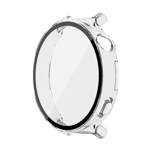 Huawei Watch GT 5 41 mm ENKAY Hat-Prince 2-i-1 gummiert hard PC-ramme med skjermbeskytter i 9H herdet glass - Gjennomsiktig