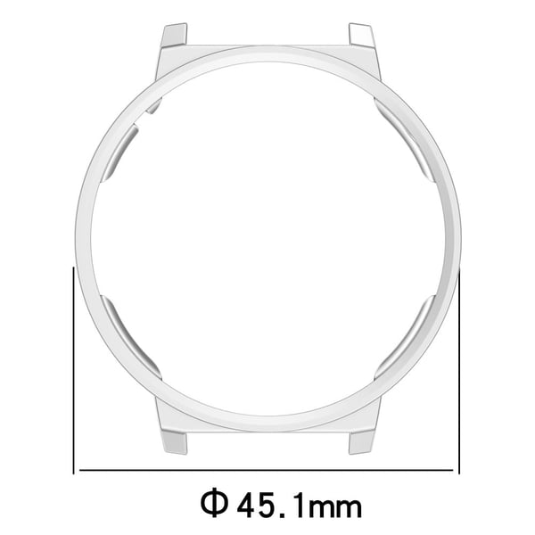Huawei Watch GT 5 Pro 42 mm beskyttelsesveske Hollow-Out PC Watch Frame Deksel - Gjennomsiktig