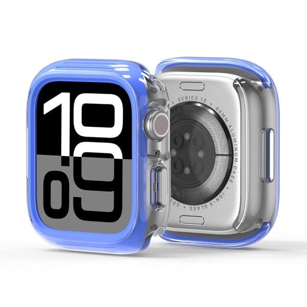 Apple Watch Series 8 45mm / Apple Watch Series 9 45mm / Apple Watch Series 7 45mm DUX DUCIS Camo Series Watch Case PC+TPU Watch Deksel Protector - Blå