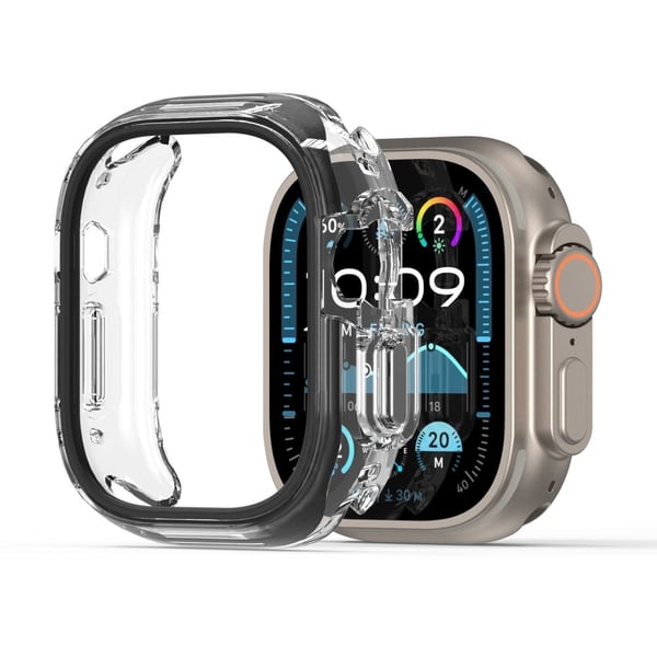 Apple Watch Ultra 2 49 mm / Apple Watch Ultra 49 mm DUX DUCIS Camo Series Watch Case PC + TPU Watch Deksel Protector - Svart
