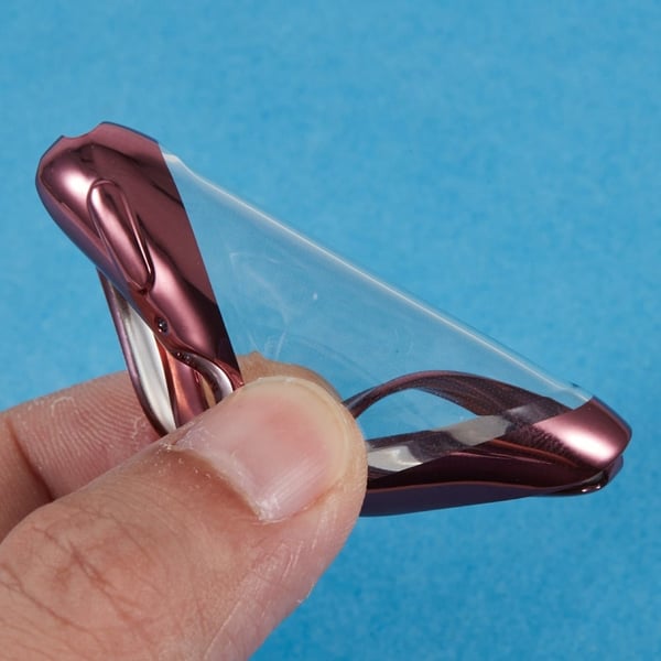 Apple Watch Series 9 / 8 / 7 45mm Watch Case Galvanisering av TPU-beskyttelsesdeksel med full dekning - Rosa Rose